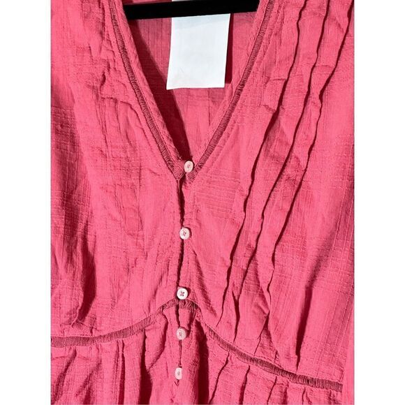 Jessica Simpson NWT coral long sleeve top size L - Picture 4 of 8